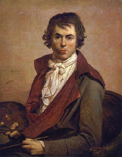Jacques-Louis  David Self portrait France oil painting art